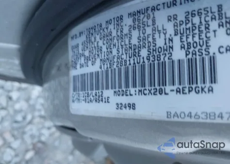 2001 Toyota Avalon Xls from USA, damaged, VIN 4T1BF28B11U193872